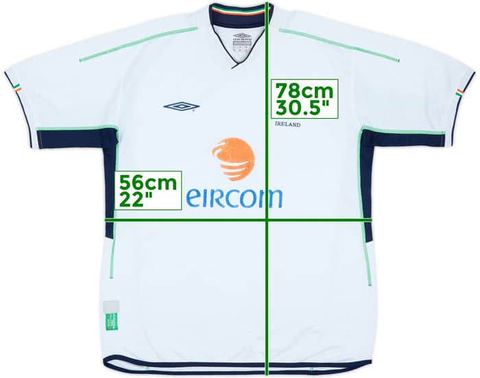 2002-03 Ireland Away Shirt - 5/10 - (XL)