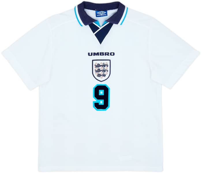 1995-97 England Home Shirt Shearer #9 - 7/10 - (M)