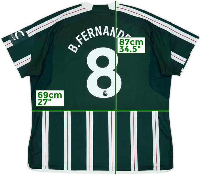 2023-24 Manchester United Away Shirt B.Fernandes #8 - 6/10 - (3XL)