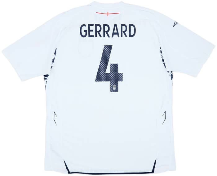 2005-07 England Home Shirt Gerrard #4 - 5/10 - (XXL)