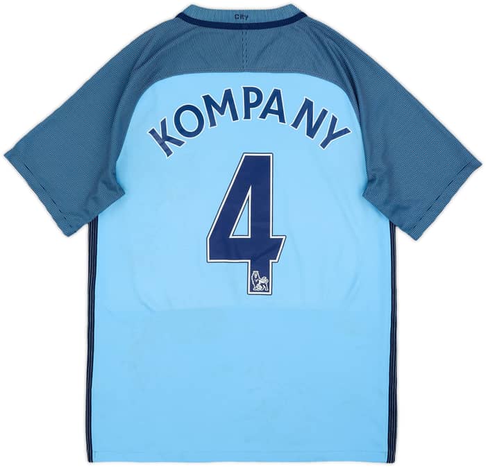 2016-17 Manchester City Home Shirt Kompany #4 - 5/10 - (S)