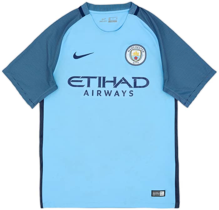 2016-17 Manchester City Home Shirt Kompany #4 - 5/10 - (S)
