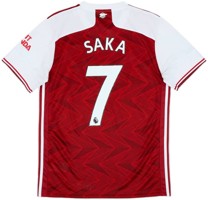 2020-21 Arsenal Home Shirt Saka #7 - 7/10 - (M)