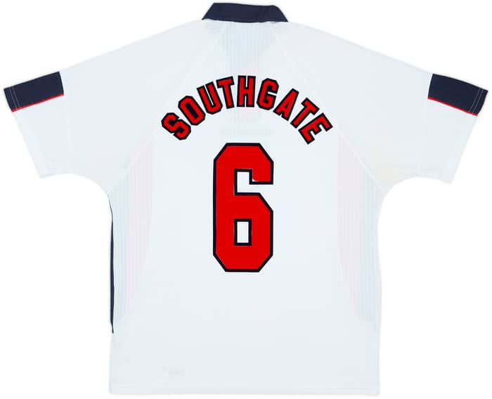1997-99 England Home Shirt Southgate #6 - 7/10 - (L)
