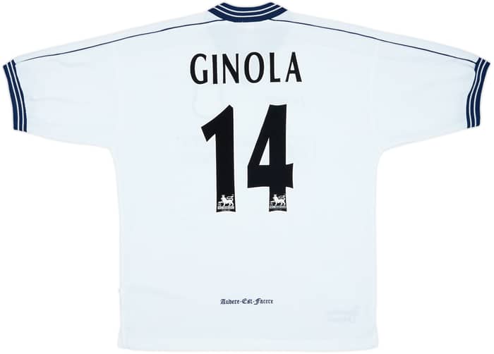 1997-99 Tottenham Home Shirt Ginola #14 - 9/10 - (L)