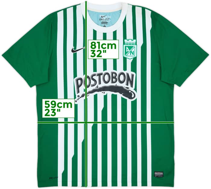 2013 Atletico Nacional Home Shirt - 6/10 - (XL)