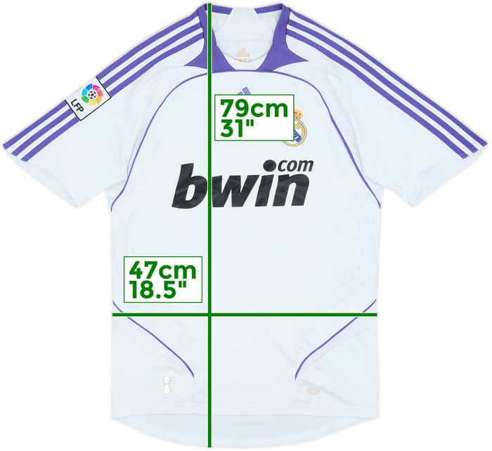 2007-08 Real Madrid Home Shirt - 6/10 - (S)