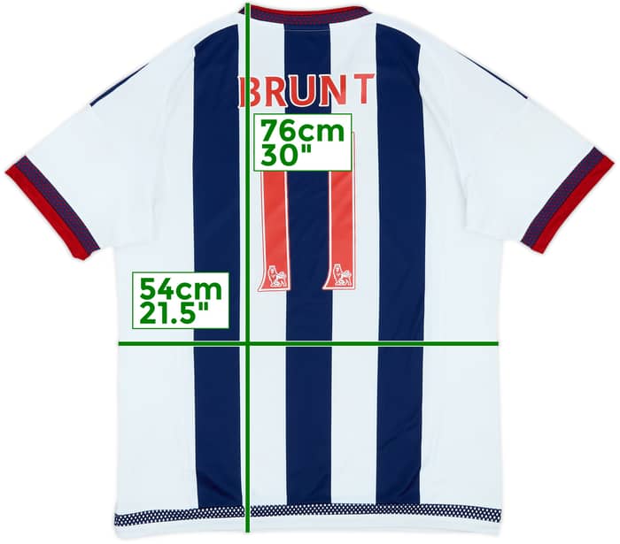 2015-16 West Brom Home Shirt Brunt #11 - 5/10 - (L)