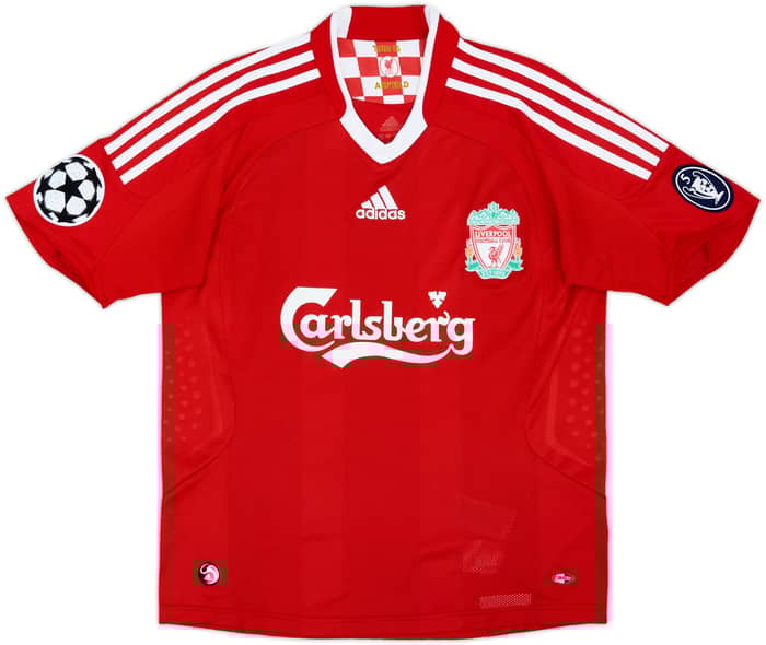 2008-10 Liverpool Home Shirt Gerrard #8 - 9/10 - (L.Boys)