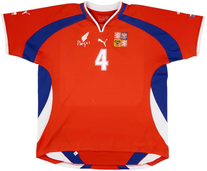 2000-02 Czech Republic Home Shirt Nedved #4 - 5/10 - (XL)