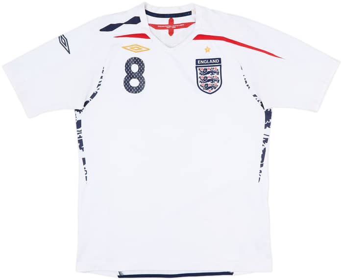 2007-09 England Home Shirt Lampard #8 - 5/10 - (M)