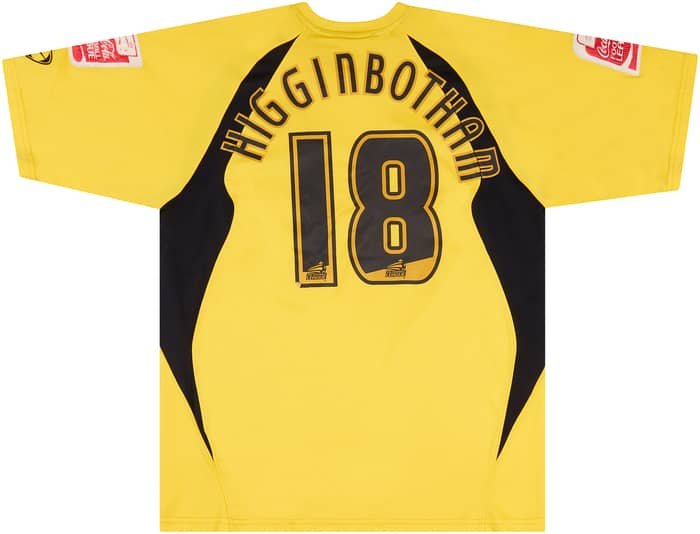 2007-08 Rochdale Match Issue Away Shirt Higginbotham #18