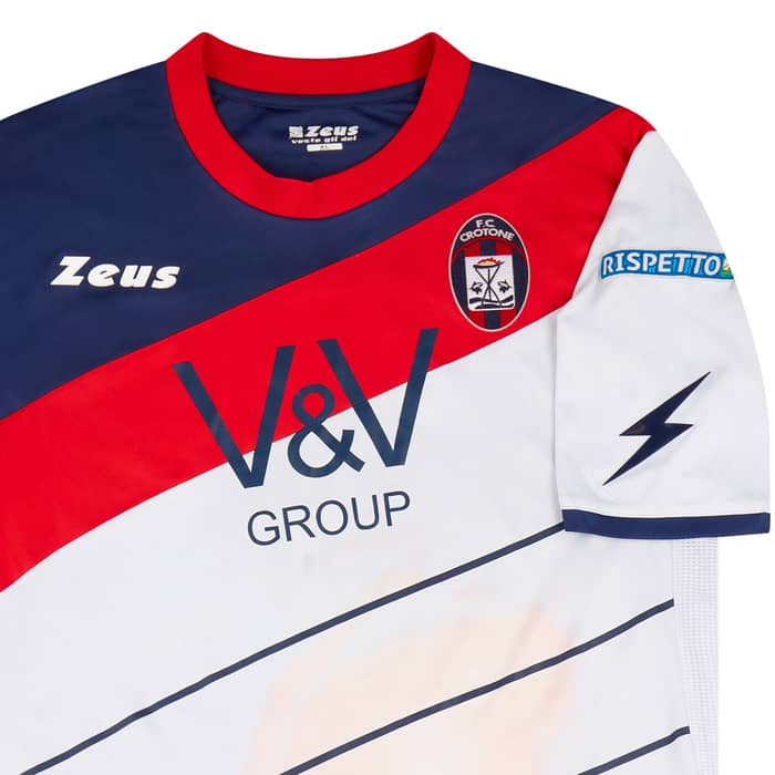 2013-14 Crotone Match Issue Away Shirt Claiton #3