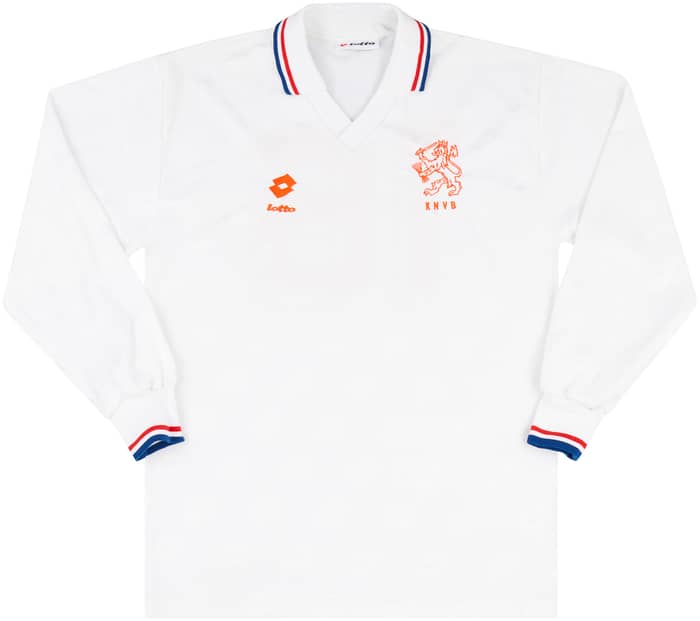 1992-94 Netherlands Match Issue Away L/S Shirt #18