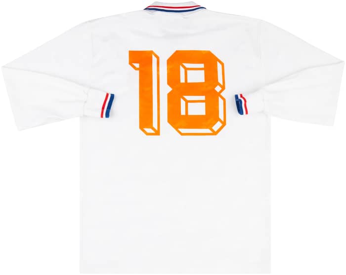 1992-94 Netherlands Match Issue Away L/S Shirt #18