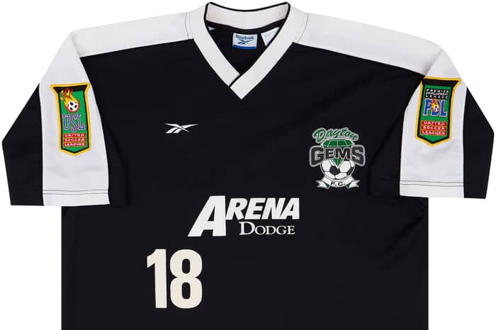 2000 Dayton Gems Match Issue Home Shirt #18