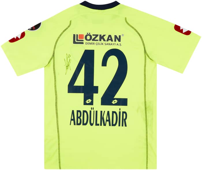 2010-11 Bucaspor Match Issue Signed Third Shirt Abdulkadir #42