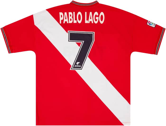 1998-99 Rayo Vallecano Match Issue Away Shirt Pablo Lago #7