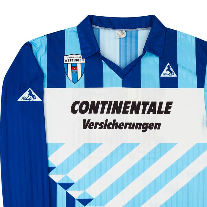 1988-89 Wettingen Match Issue Home L/S Shirt #16