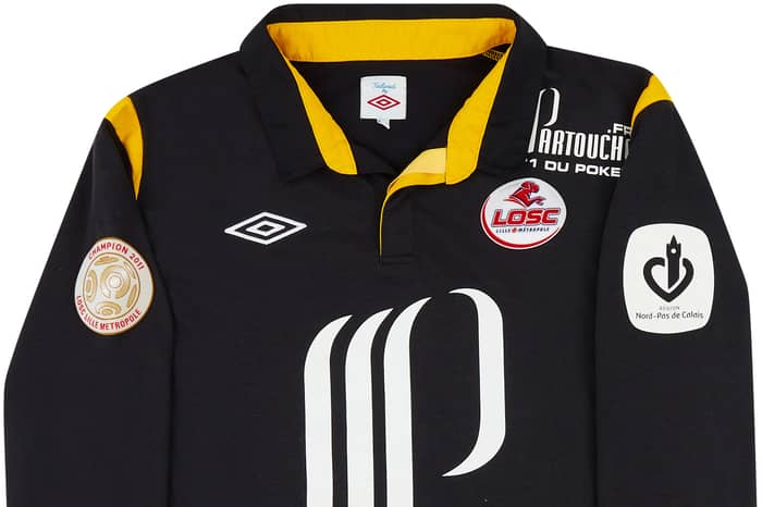 2011-12 Lille Match Issue GK Shirt Landreau #1