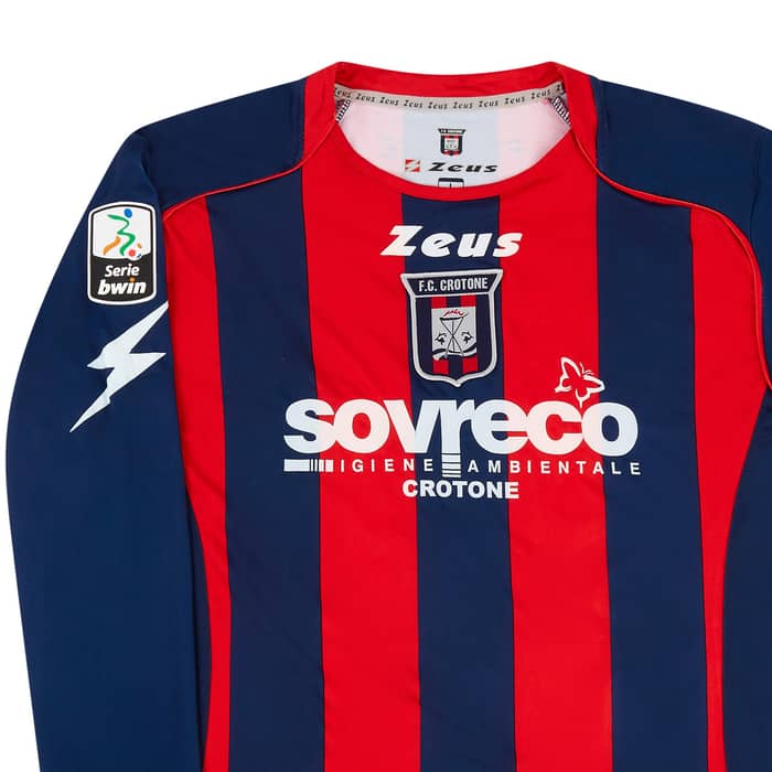 2011-12 Crotone Match Issue Home L/S Shirt Calil #70