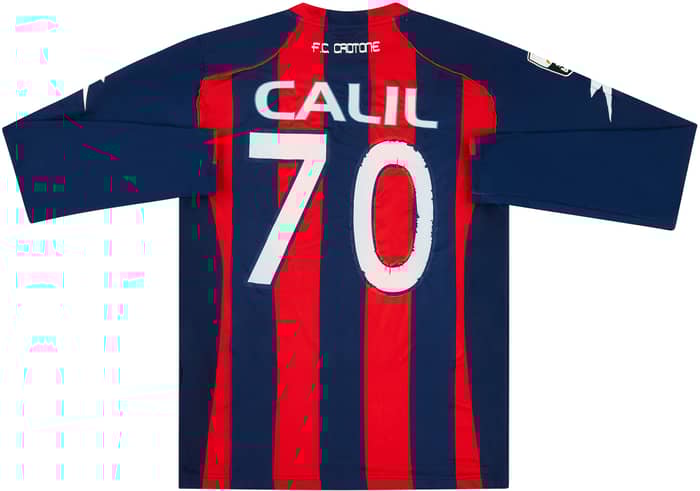 2011-12 Crotone Match Issue Home L/S Shirt Calil #70
