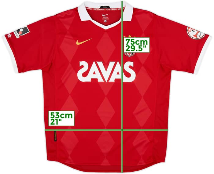 2010 Urawa Red Diamonds Home Shirt - 6/10 - (L)