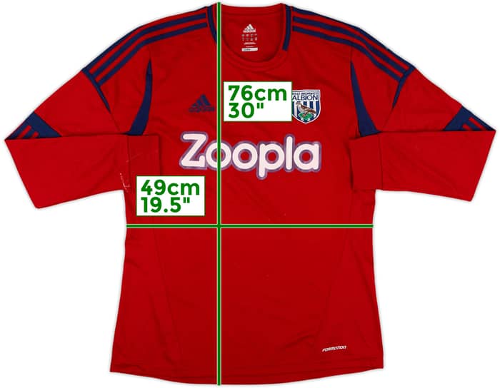 2012-13 West Brom Away L/S Shirt - 6/10 - (L)