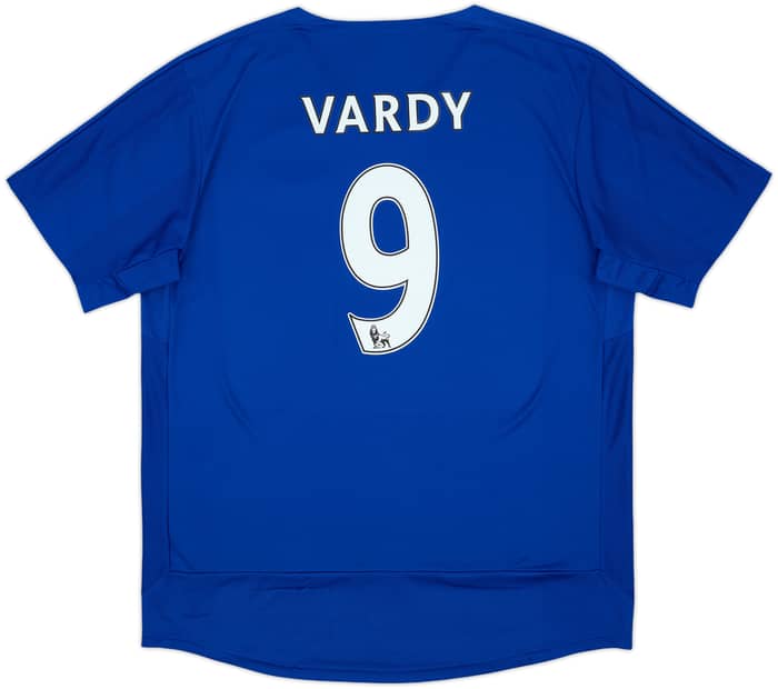 2015-16 Leicester Home Shirt Vardy #9 - 8/10 - (XL)