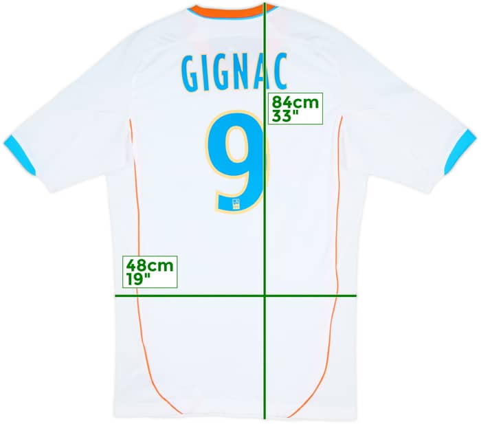 2012-13 Olympique Marseille Home Shirt Gignac #9 (XL)