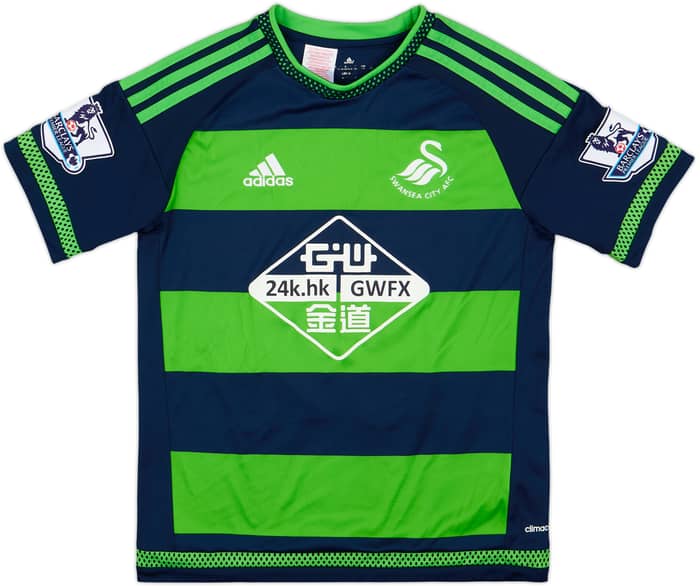 2015-16 Swansea Away Shirt Montero #20 - 7/10 - (L.Boys)