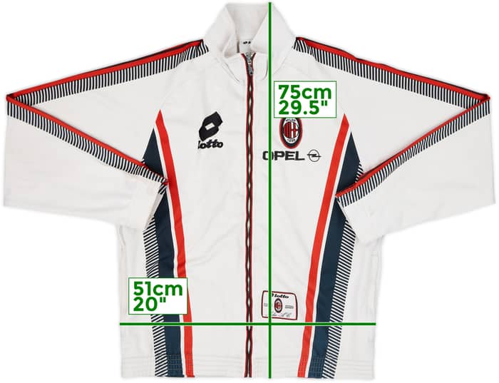 1997-98 AC Milan Lotto Track Jacket - 6/10 - (XL)