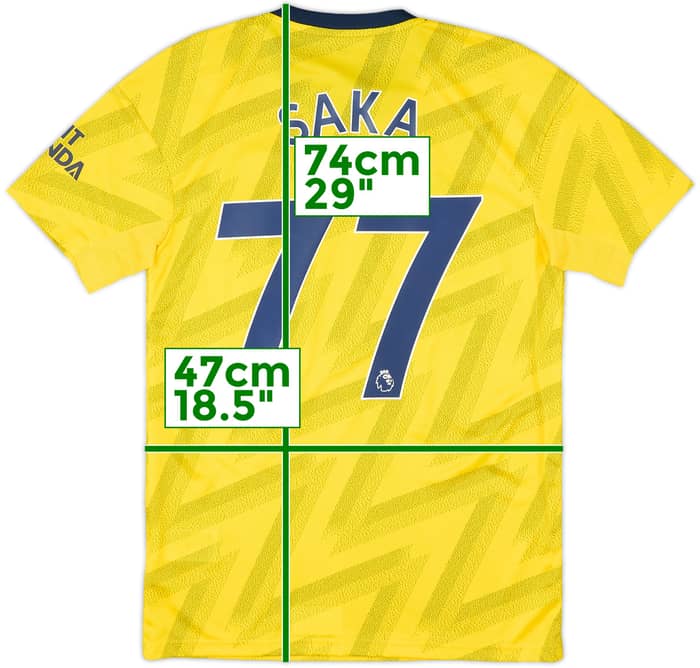 2019-20 Arsenal Away Shirt Saka #77 (S)