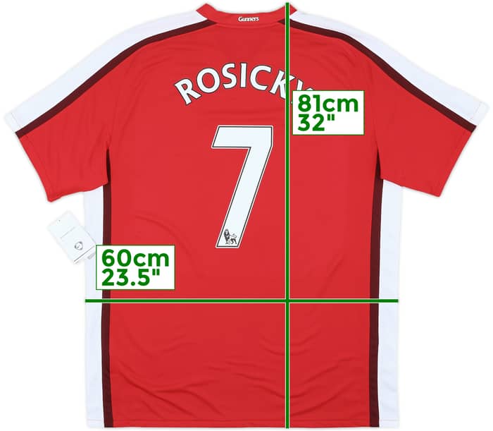 2008-10 Arsenal Home Shirt Rosicky #7 (L)