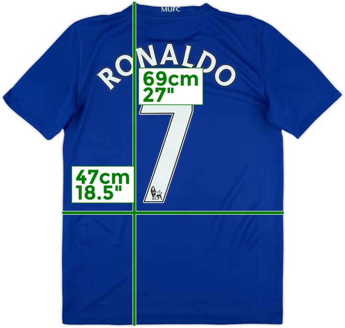 2008-09 Manchester United Third Shirt Ronaldo #7 - 8/10 - (XL.Boys)