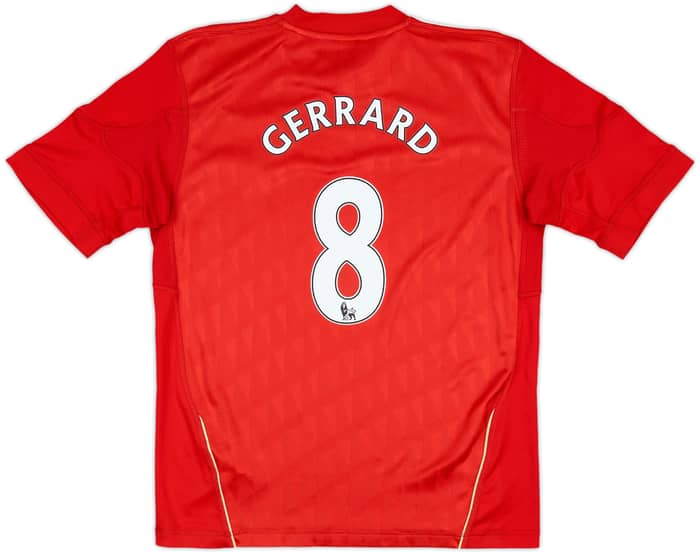 2010-12 Liverpool Home Shirt Gerrard #8 - 8/10 - (M.Boys)