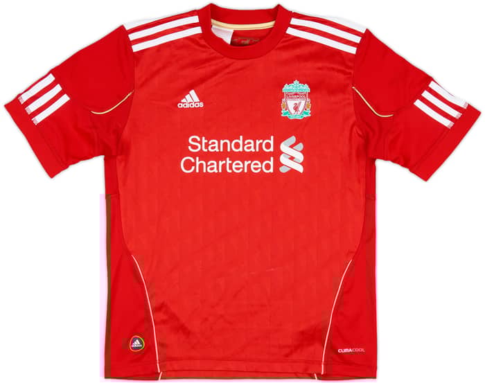 2010-12 Liverpool Home Shirt Gerrard #8 - 8/10 - (M.Boys)