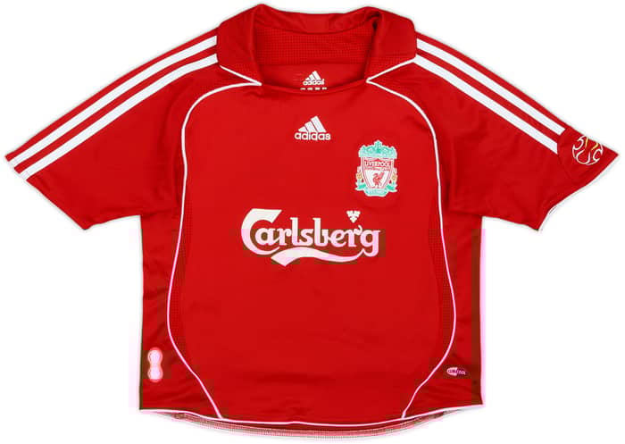 2006-08 Liverpool Home Shirt Alonso #14 - 8/10 - (7-8 Years)