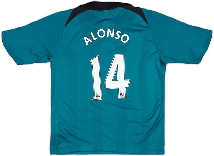 2008-09 Liverpool Third Shirt Alonso #14 - 7/10 - (S.Boys)
