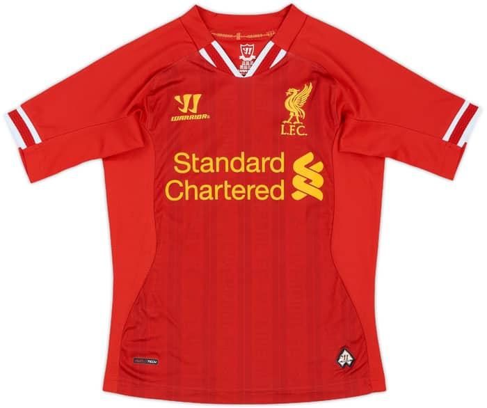 2013-14 Liverpool Home Shirt Gerrard #8 - 9/10 - (S.Boys)
