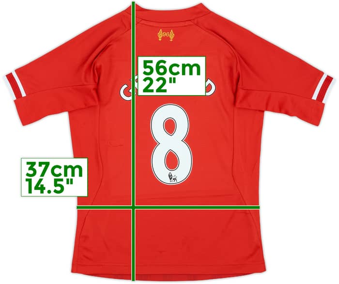 2013-14 Liverpool Home Shirt Gerrard #8 - 9/10 - (S.Boys)