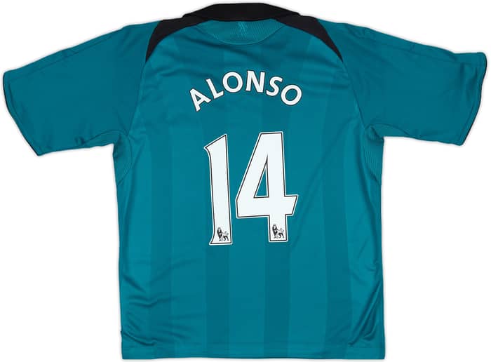2008-09 Liverpool Third Shirt Alonso #14 - 8/10 - (S.Boys)