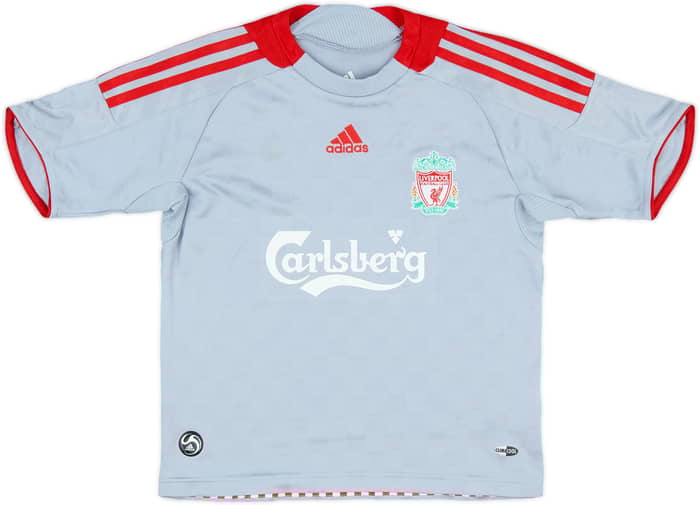 2008-09 Liverpool Away Shirt Gerrard #8 - 7/10 - (7-8 Years)