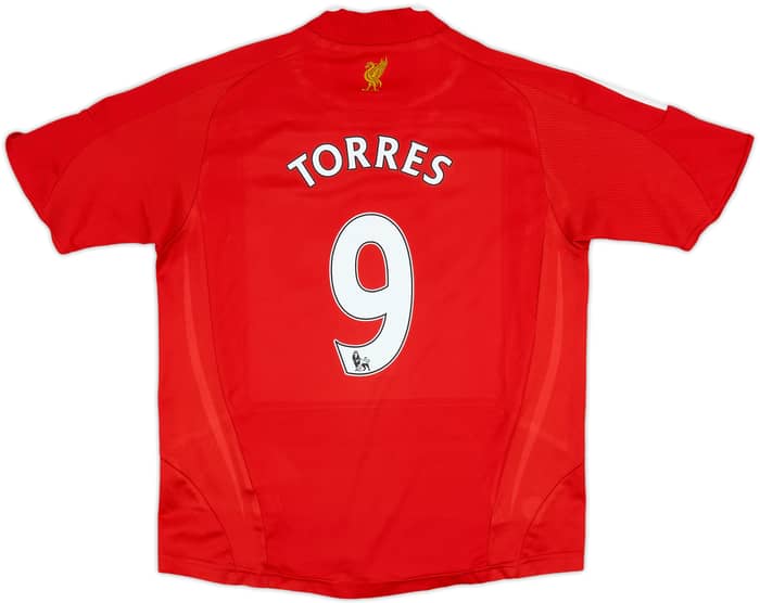 2008-10 Liverpool Home Shirt Torres #9 - 6/10 - (M.Boys)