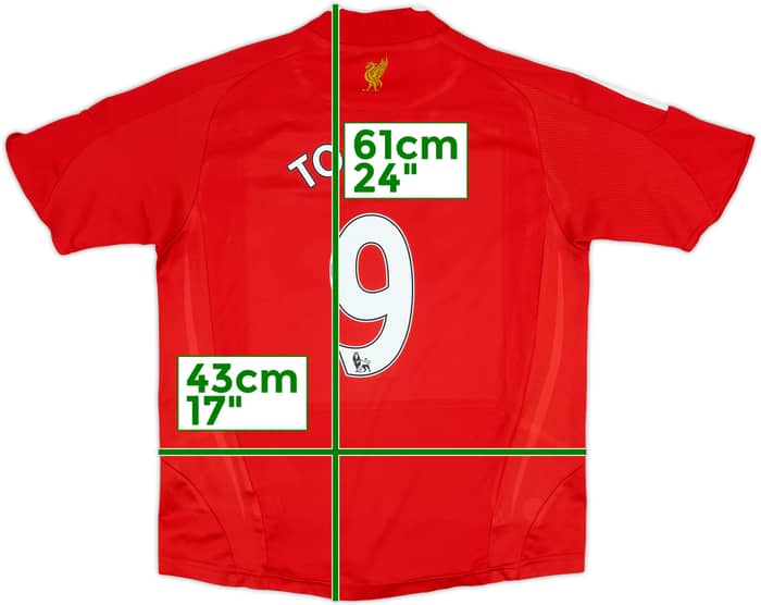 2008-10 Liverpool Home Shirt Torres #9 - 6/10 - (M.Boys)