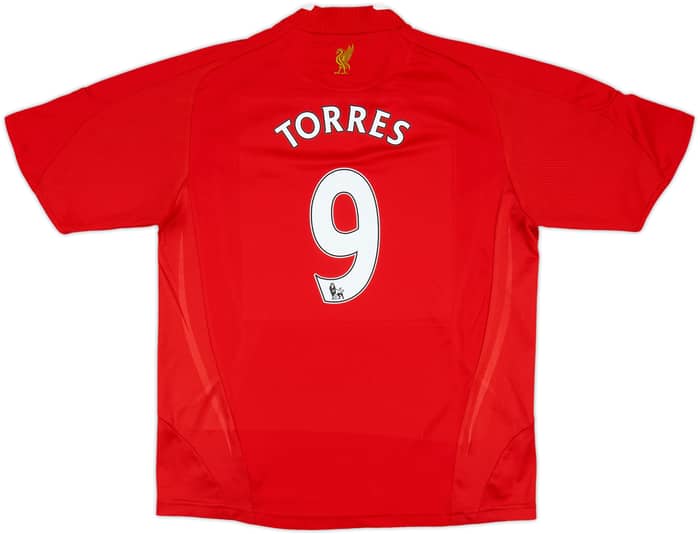 2008-10 Liverpool Home Shirt Torres #9 - 6/10 - (M.Boys)