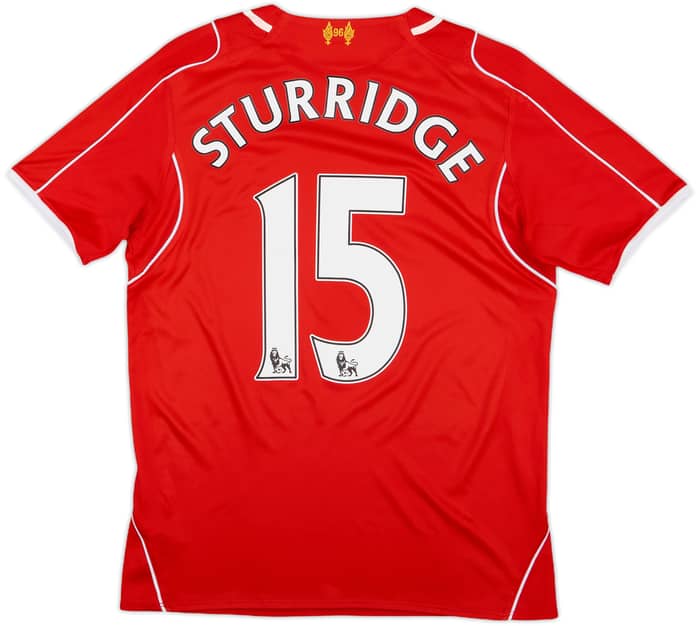 2014-15 Liverpool Home Shirt Sturridge #15 - 7/10 - (XL.Boys)