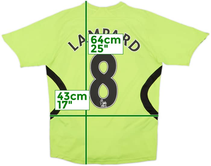 2007-08 Chelsea Away Shirt Lampard #8 - 8/10 - (M.Boys)