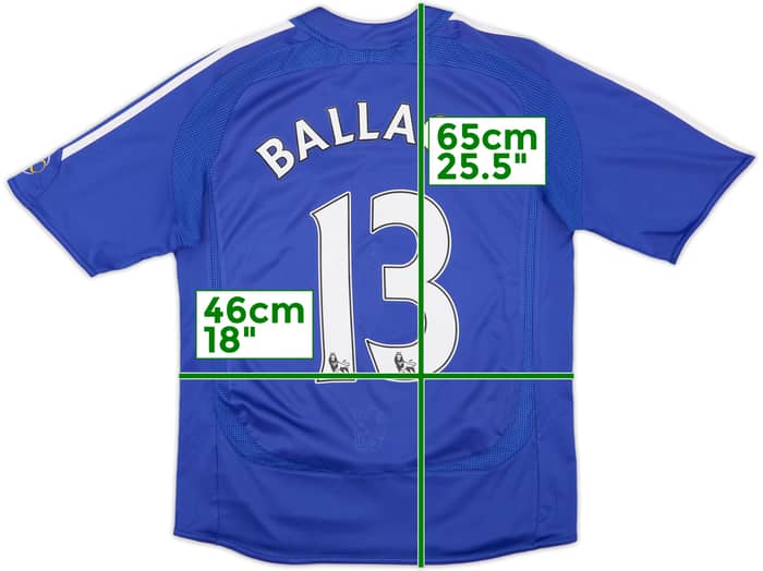 2006-08 Chelsea Home Shirt Ballack #13 - 7/10 - (L.Boys)