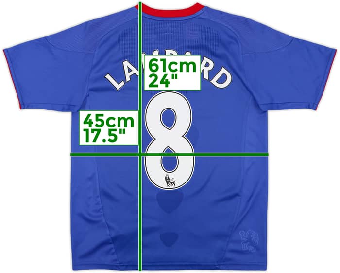 2010-11 Chelsea Home Shirt Lampard #8 - 9/10 - (M.Boys)